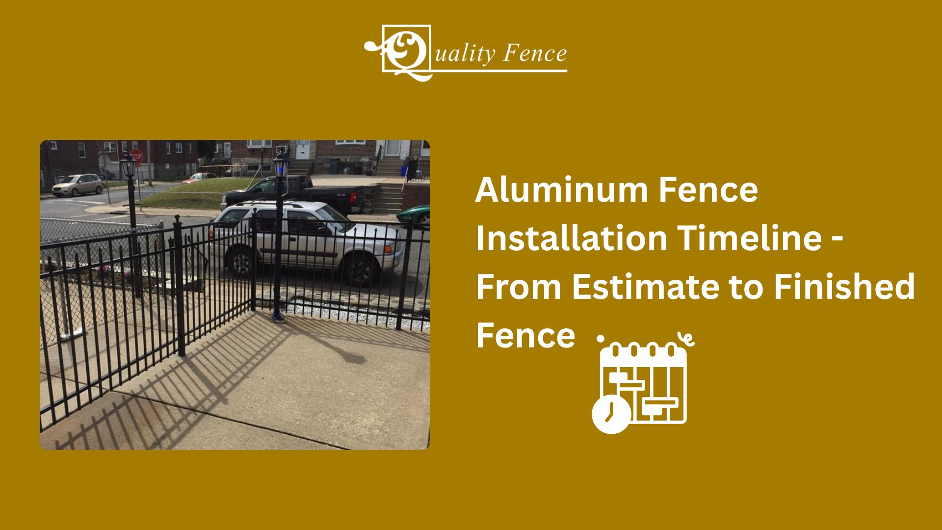 Blogs 9 Millwood, NY aluminum fence installation in progress with posts set and panels staged