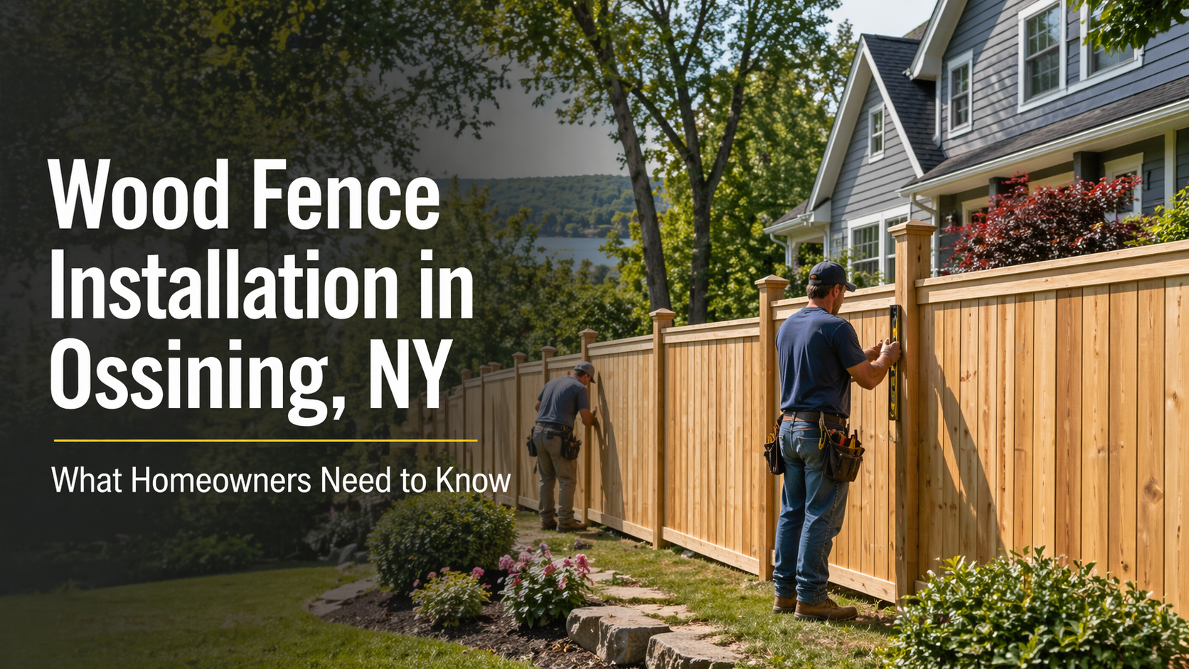 Blogs 7 New wood fence installation at a home in Ossining, NY